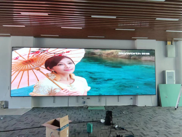 尼木P1.53led小间距屏安装案例